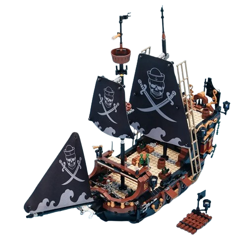 Mini Blocos - Navio Pirata Tempestade do Mar - TIGO