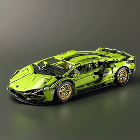 Lamborghini de Montar - 1.280 Peças - TIGO + CONTROLE REMOTO DE BRINDE!-Building Blocks-Tigo Kids - Alegria Sempre