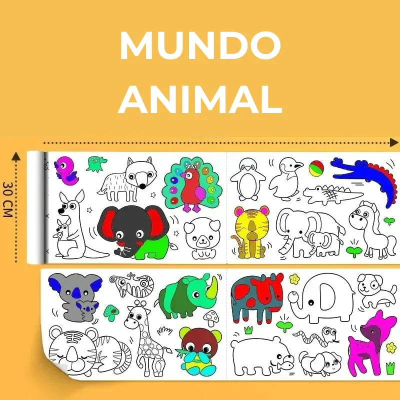 Rolo de Desenho Infantil Adesivo TIGO